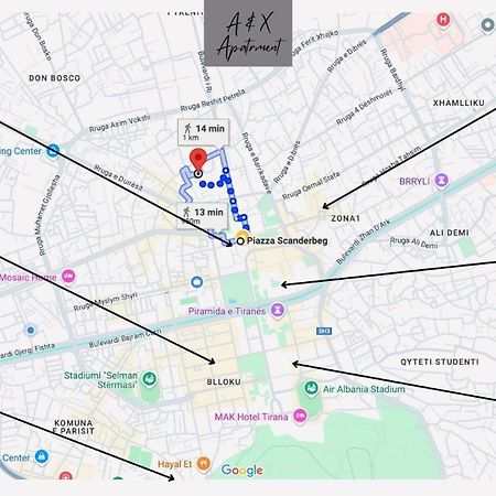 A&X Cozy And Tranquil Apartment - 24H Self Check-In ติรานา ภายนอก รูปภาพ
