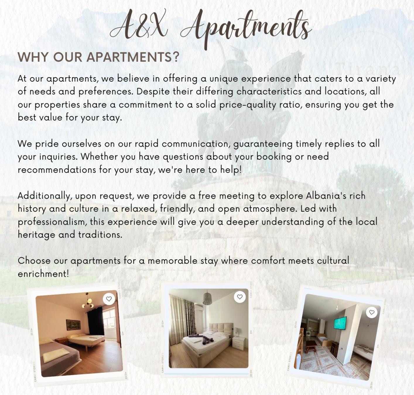 A&X Cozy And Tranquil Apartment - 24H Self Check-In ติรานา ภายนอก รูปภาพ
